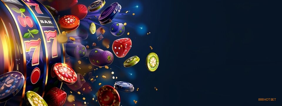 Banner principal do cassino com slots e roleta